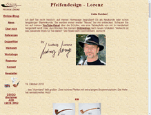 Tablet Screenshot of pfeifen-lorenz.com